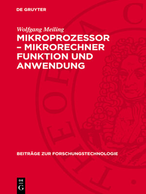 cover image of Mikroprozessor – Mikrorechner Funktion und Anwendung